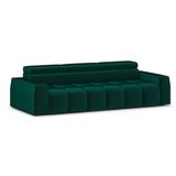 Home Collective Ecksofa Couch Sofa Wohnlandschaft Wohnzimmer 305x210 cm | weicher Stoff & Wellenfederung | verstellbare Kopfstützen | Ottomane links/rechts montierbar | Hocker wahlweise