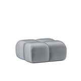 Home Collective Ecksofa Couch Sofa Wohnlandschaft Wohnzimmer 305x210 cm | weicher Stoff & Wellenfederung | verstellbare Kopfstützen | Ottomane links/rechts montierbar | Hocker wahlweise