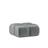 Home Collective Ecksofa Couch Sofa Wohnlandschaft Wohnzimmer 305x210 cm | weicher Stoff & Wellenfederung | verstellbare Kopfstützen | Ottomane links/rechts montierbar | Hocker wahlweise