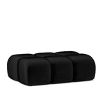 Home Collective Ecksofa Couch Sofa Wohnlandschaft Wohnzimmer 305x210 cm | weicher Stoff & Wellenfederung | verstellbare Kopfstützen | Ottomane links/rechts montierbar | Hocker wahlweise