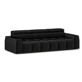 Home Collective Ecksofa Couch Sofa Wohnlandschaft Wohnzimmer 305x210 cm | weicher Stoff & Wellenfederung | verstellbare Kopfstützen | Ottomane links/rechts montierbar | Hocker wahlweise