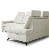 Home Collective Ecksofa Sofa Couch Wohnlandschaft ausziehbar inkl. Bettkasten Schlafsofa Gästebett 250x200 cm L-Form | weicher Stoff & Bonnell-Federkern | verstellbare Kopfstützen