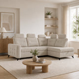 Home Collective Ecksofa Sofa Couch Wohnlandschaft ausziehbar inkl. Bettkasten Schlafsofa Gästebett 250x200 cm L-Form | weicher Stoff & Bonnell-Federkern | verstellbare Kopfstützen