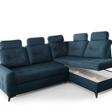 Home Collective Ecksofa Sofa Couch Wohnlandschaft ausziehbar inkl. Bettkasten Schlafsofa Gästebett 250x200 cm L-Form | weicher Stoff & Bonnell-Federkern | verstellbare Kopfstützen