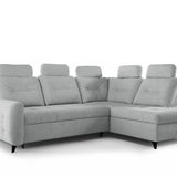 Home Collective Ecksofa Sofa Couch Wohnlandschaft ausziehbar inkl. Bettkasten Schlafsofa Gästebett 250x200 cm L-Form | weicher Stoff & Bonnell-Federkern | verstellbare Kopfstützen