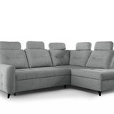 Home Collective Ecksofa Sofa Couch Wohnlandschaft ausziehbar inkl. Bettkasten Schlafsofa Gästebett 250x200 cm L-Form | weicher Stoff & Bonnell-Federkern | verstellbare Kopfstützen