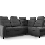 Home Collective Ecksofa Sofa Couch Wohnlandschaft ausziehbar inkl. Bettkasten Schlafsofa Gästebett 250x200 cm L-Form | weicher Stoff & Bonnell-Federkern | verstellbare Kopfstützen
