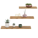 Etagère murale 3 pièces 30 cm, 45 cm et 60 cm de large, étagère murale, étagère flottante blanche pour livres, tableaux, décoration, salon, chambre, salle à manger, couloir 