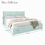Home Collective Bett Doppelbett Polsterbett Bettgestell mit Lattenrost & Stauraum 120x200 140x200 160x200 180x200 cm mit Bettkasten, Kopfteil mit 3 Paneelen | weicher Samt