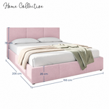 Home Collective Bett Doppelbett Polsterbett Bettgestell mit Lattenrost & Stauraum 120x200 140x200 160x200 180x200 cm mit Bettkasten, Kopfteil mit 3 Paneelen | weicher Samt