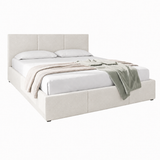 Home Collective Bett Doppelbett Polsterbett Bettgestell mit Lattenrost & Stauraum 120x200 140x200 160x200 180x200 cm mit Bettkasten, Kopfteil mit 3 Paneelen | weicher Samt