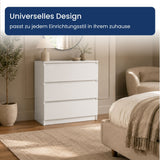 Home Collective Kommode Sideboard mit 3-6 Schubladen | Schubladenkommode Kommodenschrank Anrichte Schrank | Schlafzimmer Jugendzimmer Flur Möbel | modernes griffloses Design