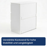 Home Collective Kommode Sideboard mit 3-6 Schubladen | Schubladenkommode Kommodenschrank Anrichte Schrank | Schlafzimmer Jugendzimmer Flur Möbel | modernes griffloses Design