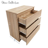 Home Collective Kommode Sideboard mit 3-6 Schubladen | Schubladenkommode Kommodenschrank Anrichte Schrank | Schlafzimmer Jugendzimmer Flur Möbel | modernes griffloses Design