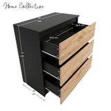 Home Collective Kommode Sideboard mit 3-6 Schubladen | Schubladenkommode Kommodenschrank Anrichte Schrank | Schlafzimmer Jugendzimmer Flur Möbel | modernes griffloses Design