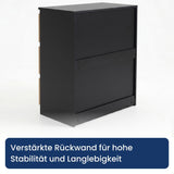 Home Collective Kommode Sideboard mit 3-6 Schubladen | Schubladenkommode Kommodenschrank Anrichte Schrank | Schlafzimmer Jugendzimmer Flur Möbel | modernes griffloses Design