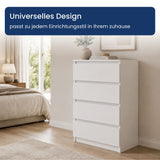 Home Collective Kommode Sideboard mit 3-6 Schubladen | Schubladenkommode Kommodenschrank Anrichte Schrank | Schlafzimmer Jugendzimmer Flur Möbel | modernes griffloses Design