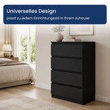 Home Collective Kommode Sideboard mit 3-6 Schubladen | Schubladenkommode Kommodenschrank Anrichte Schrank | Schlafzimmer Jugendzimmer Flur Möbel | modernes griffloses Design