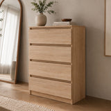 Home Collective Kommode Sideboard mit 3-6 Schubladen | Schubladenkommode Kommodenschrank Anrichte Schrank | Schlafzimmer Jugendzimmer Flur Möbel | modernes griffloses Design