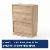 Home Collective Kommode Sideboard mit 3-6 Schubladen | Schubladenkommode Kommodenschrank Anrichte Schrank | Schlafzimmer Jugendzimmer Flur Möbel | modernes griffloses Design