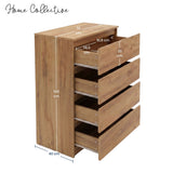 Home Collective Kommode Sideboard mit 3-6 Schubladen | Schubladenkommode Kommodenschrank Anrichte Schrank | Schlafzimmer Jugendzimmer Flur Möbel | modernes griffloses Design