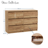 Home Collective Kommode Sideboard mit 3-6 Schubladen | Schubladenkommode Kommodenschrank Anrichte Schrank | Schlafzimmer Jugendzimmer Flur Möbel | modernes griffloses Design