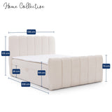 Home Collective Boxspringbett Polsterbett Doppelbett Bubble Bouclé Bett mit Stauraum viele Größen und Farben | Topper inklusive | modernes Design Schlafzimmer Jugendzimmer Möbel