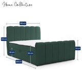 Home Collective Boxspringbett Polsterbett Doppelbett Bubble Bouclé Bett mit Stauraum viele Größen und Farben | Topper inklusive | modernes Design Schlafzimmer Jugendzimmer Möbel