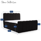Home Collective Boxspringbett Polsterbett Doppelbett Bubble Bouclé Bett mit Stauraum viele Größen und Farben | Topper inklusive | modernes Design Schlafzimmer Jugendzimmer Möbel