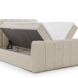 Home Collective Boxspringbett Polsterbett Doppelbett Bubble Bouclé Bett mit Stauraum viele Größen und Farben | Topper inklusive | modernes Design Schlafzimmer Jugendzimmer Möbel