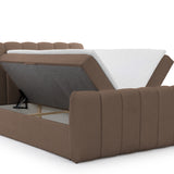 Home Collective Boxspringbett Polsterbett Doppelbett Bubble Bouclé Bett mit Stauraum viele Größen und Farben | Topper inklusive | modernes Design Schlafzimmer Jugendzimmer Möbel