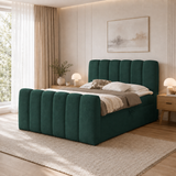 Home Collective Boxspringbett Polsterbett Doppelbett Bubble Bouclé Bett mit Stauraum viele Größen und Farben | Topper inklusive | modernes Design Schlafzimmer Jugendzimmer Möbel
