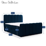Home Collective Boxspringbett Polsterbett Doppelbett Bubble Bouclé Bett mit Stauraum viele Größen und Farben | Topper inklusive | modernes Design Schlafzimmer Jugendzimmer Möbel