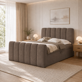 Home Collective Boxspringbett Polsterbett Doppelbett Bubble Bouclé Bett mit Stauraum viele Größen und Farben | Topper inklusive | modernes Design Schlafzimmer Jugendzimmer Möbel