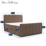 Home Collective Boxspringbett Polsterbett Doppelbett Bubble Bouclé Bett mit Stauraum viele Größen und Farben | Topper inklusive | modernes Design Schlafzimmer Jugendzimmer Möbel