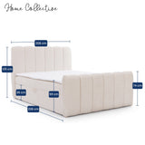 Home Collective Boxspringbett Polsterbett Doppelbett Bubble Bouclé Bett mit Stauraum viele Größen und Farben | Topper inklusive | modernes Design Schlafzimmer Jugendzimmer Möbel