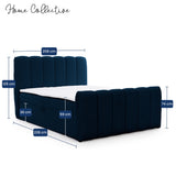 Home Collective Boxspringbett Polsterbett Doppelbett Bubble Bouclé Bett mit Stauraum viele Größen und Farben | Topper inklusive | modernes Design Schlafzimmer Jugendzimmer Möbel