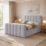 Home Collective Boxspringbett Polsterbett Doppelbett Bubble Bouclé Bett mit Stauraum viele Größen und Farben | Topper inklusive | modernes Design Schlafzimmer Jugendzimmer Möbel