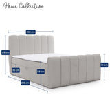 Home Collective Boxspringbett Polsterbett Doppelbett Bubble Bouclé Bett mit Stauraum viele Größen und Farben | Topper inklusive | modernes Design Schlafzimmer Jugendzimmer Möbel