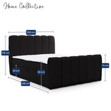 Home Collective Boxspringbett Polsterbett Doppelbett Bubble Bouclé Bett mit Stauraum viele Größen und Farben | Topper inklusive | modernes Design Schlafzimmer Jugendzimmer Möbel