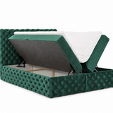 Home Collective Boxspringbett Polsterbett Doppelbett Bett mit Stauraum | Topper inklusive | modernes Design Schlafzimmer Jugendzimmer Möbel