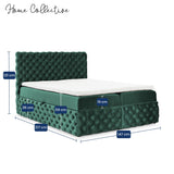 Home Collective Boxspringbett Polsterbett Doppelbett Bett mit Stauraum | Topper inklusive | modernes Design Schlafzimmer Jugendzimmer Möbel