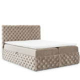Home Collective Boxspringbett Polsterbett Doppelbett Bett mit Stauraum | Topper inklusive | modernes Design Schlafzimmer Jugendzimmer Möbel