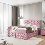 Home Collective Boxspringbett Polsterbett Doppelbett Bett mit Stauraum | Topper inklusive | modernes Design Schlafzimmer Jugendzimmer Möbel
