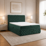 Home Collective Boxspringbett Polsterbett Doppelbett Bett mit Stauraum | Topper inklusive | modernes Design Schlafzimmer Jugendzimmer Möbel