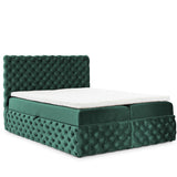 Home Collective Boxspringbett Polsterbett Doppelbett Bett mit Stauraum | Topper inklusive | modernes Design Schlafzimmer Jugendzimmer Möbel