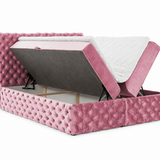 Home Collective Boxspringbett Polsterbett Doppelbett Bett mit Stauraum | Topper inklusive | modernes Design Schlafzimmer Jugendzimmer Möbel