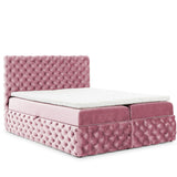 Home Collective Boxspringbett Polsterbett Doppelbett Bett mit Stauraum | Topper inklusive | modernes Design Schlafzimmer Jugendzimmer Möbel