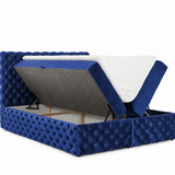 Home Collective Boxspringbett Polsterbett Doppelbett Bett mit Stauraum | Topper inklusive | modernes Design Schlafzimmer Jugendzimmer Möbel