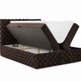 Home Collective Boxspringbett Polsterbett Doppelbett Bett mit Stauraum | Topper inklusive | modernes Design Schlafzimmer Jugendzimmer Möbel